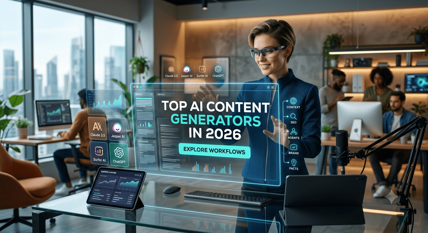 Best AI content generator comparison dashboard for 2026 workflows